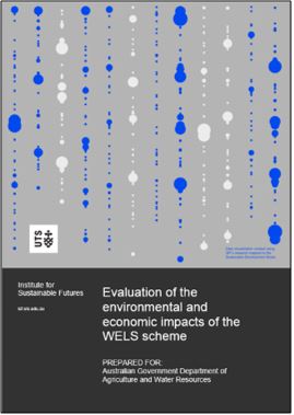  Cover of evaluation of the environmental and economic impacts of WELS publication